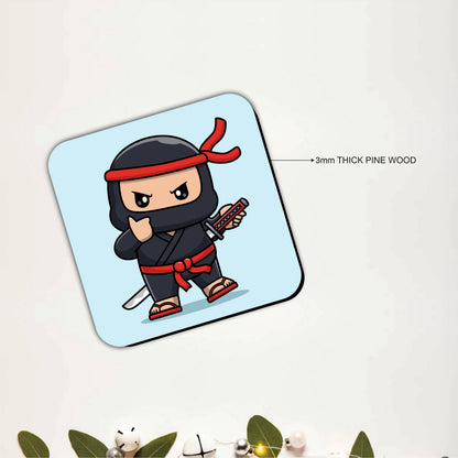 Little Ninja Coasters Pack of 6