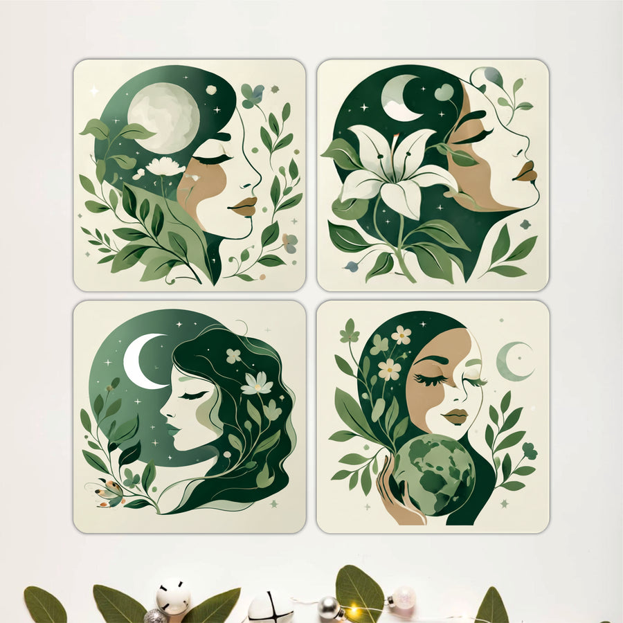 Nature Goddess Coasters Pack of 4