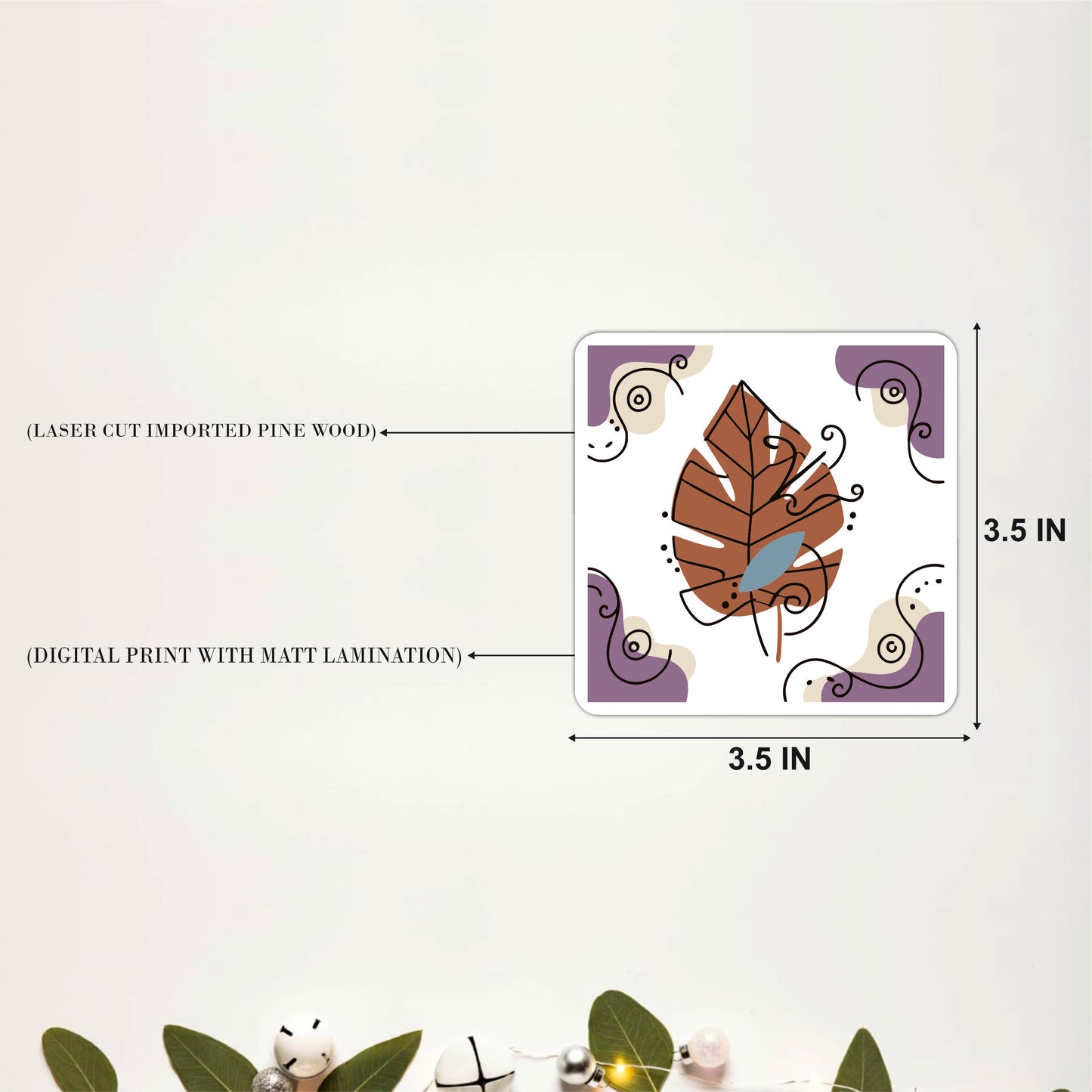 Natural Elements Coasters Pack of 4