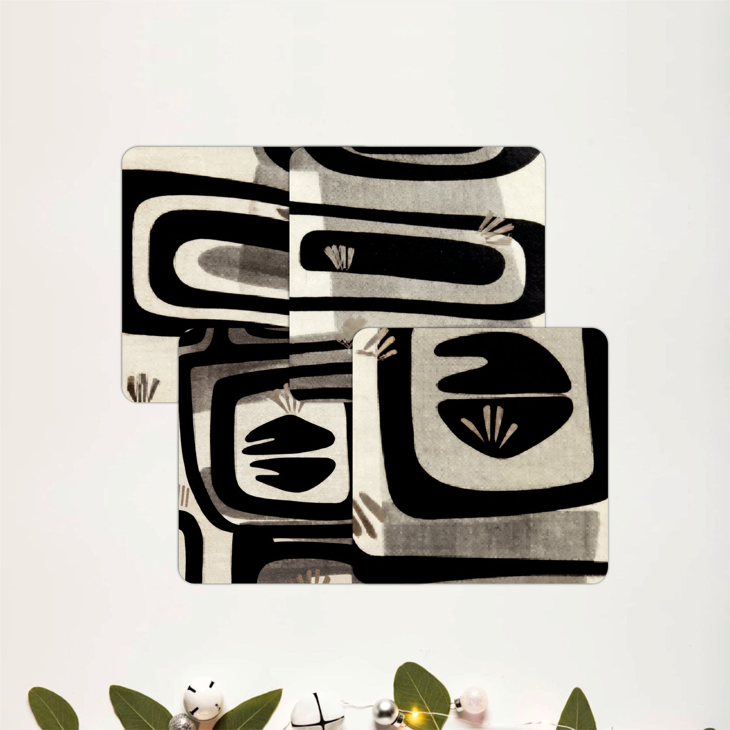 Cubist Lines Coasters Pack of 4