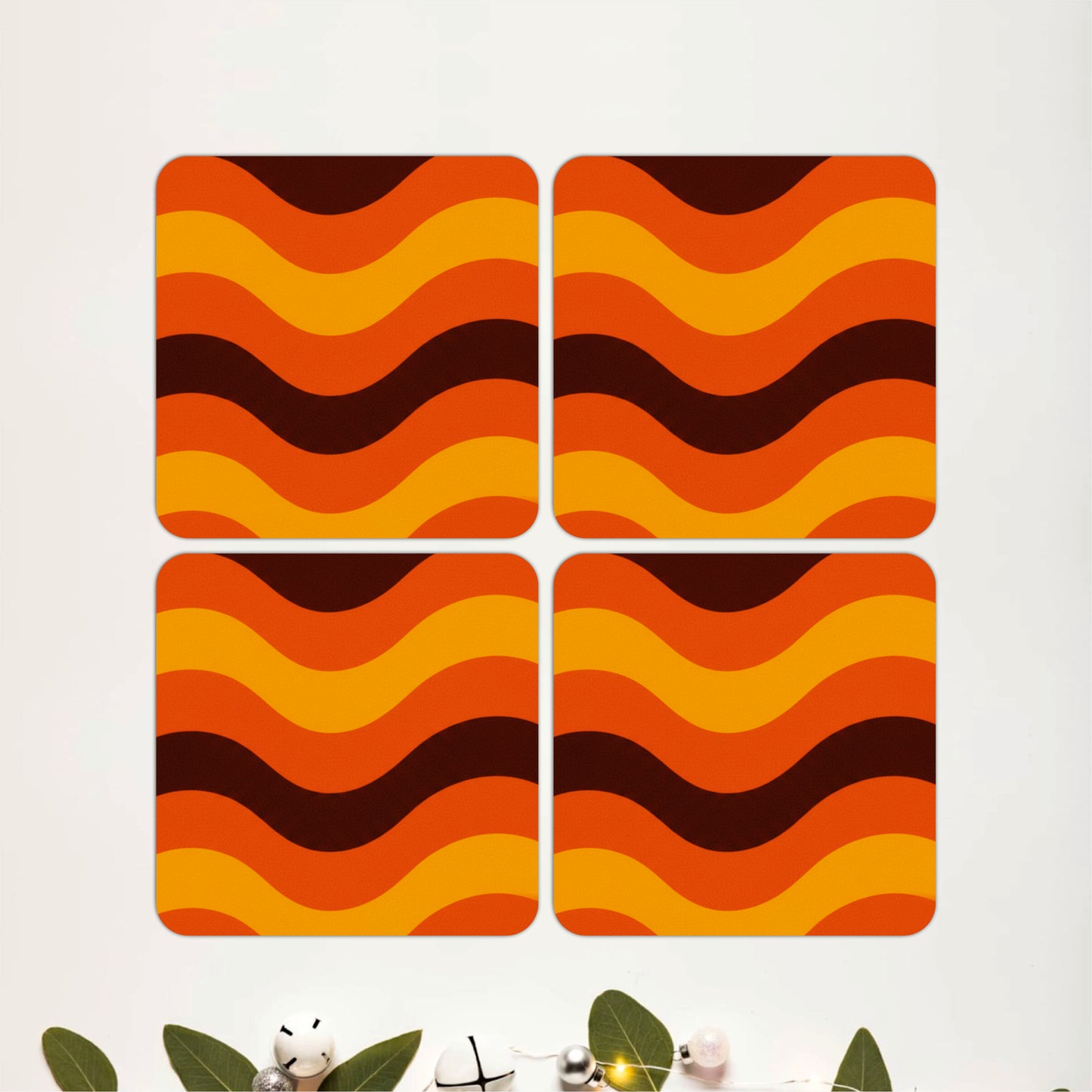 Retro Groove Coasters Pack of 4