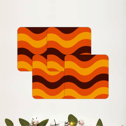 Retro Groove Coasters Pack of 4