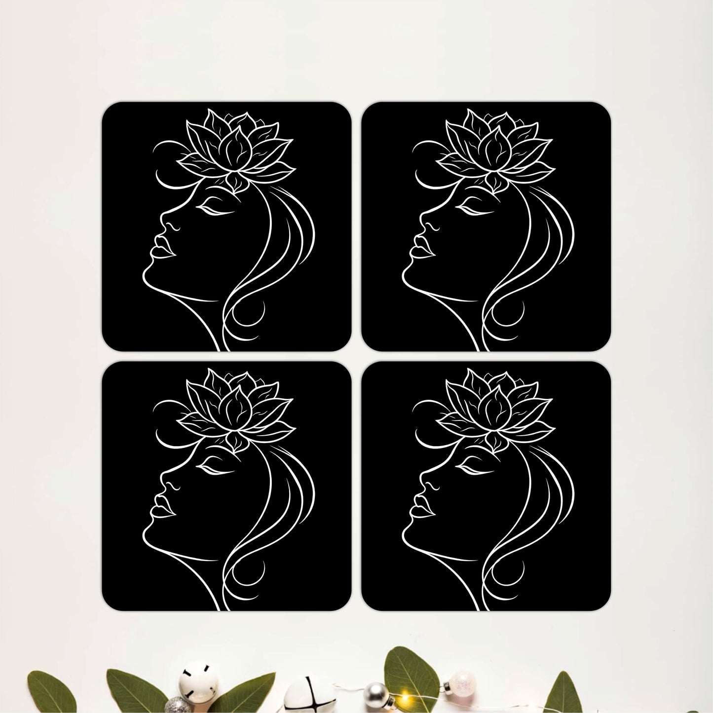 Ethereal Botanica Coasters Pack of 4