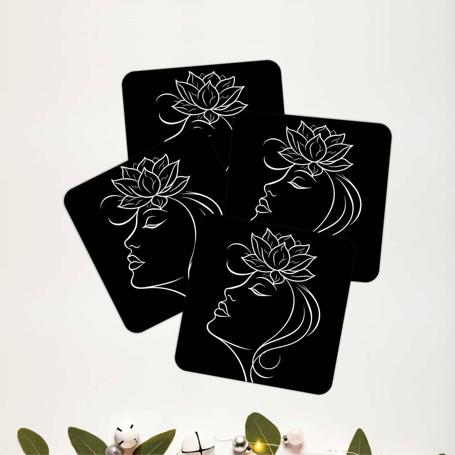 Ethereal Botanica Coasters Pack of 4