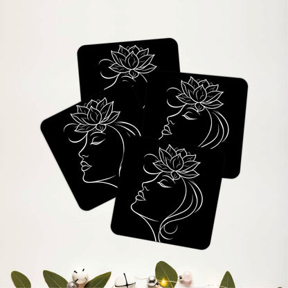 Ethereal Botanica Coasters Pack of 4