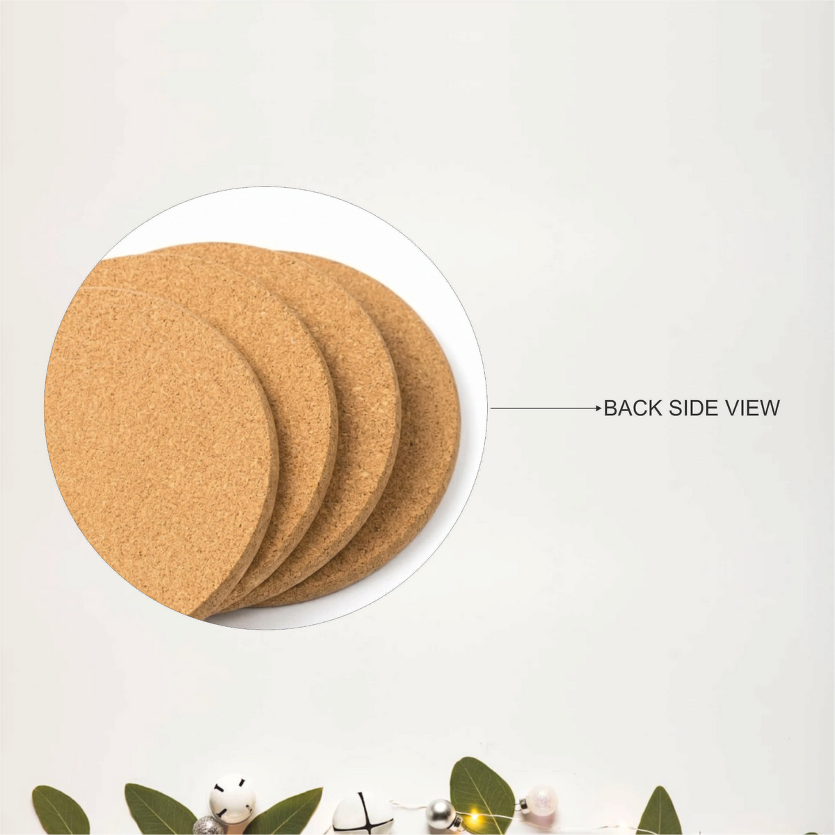 Midnight Muse Round Coaster Backside - DPCR-124
