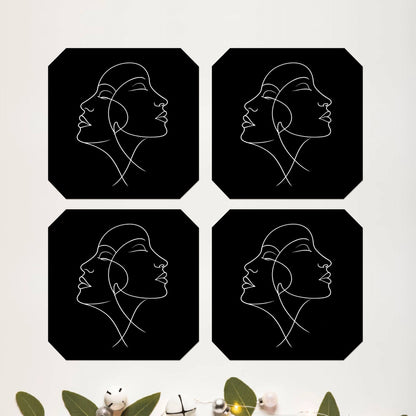 Midnight Muse Octagon Coaster Set of 4 - DPCR-124