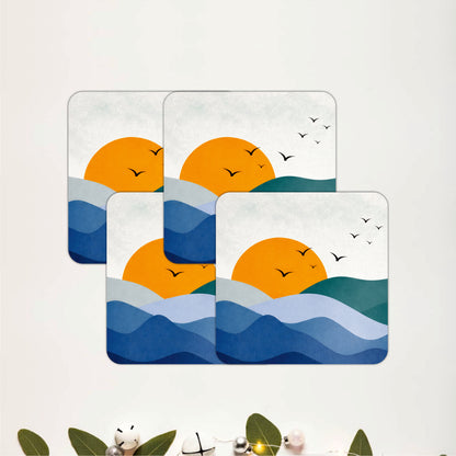 Serene Peaks Coasters Pack of 4