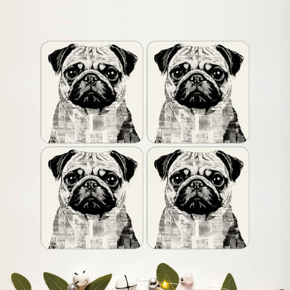 Pawfect Frenchie Coasters Pack of 4