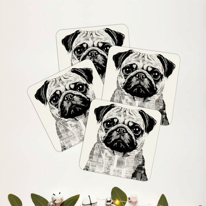 Pawfect Frenchie Coasters Pack of 4