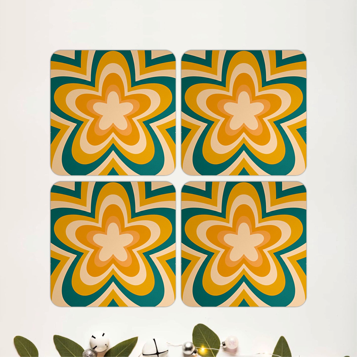Golden Garden Coasters Pack of 6