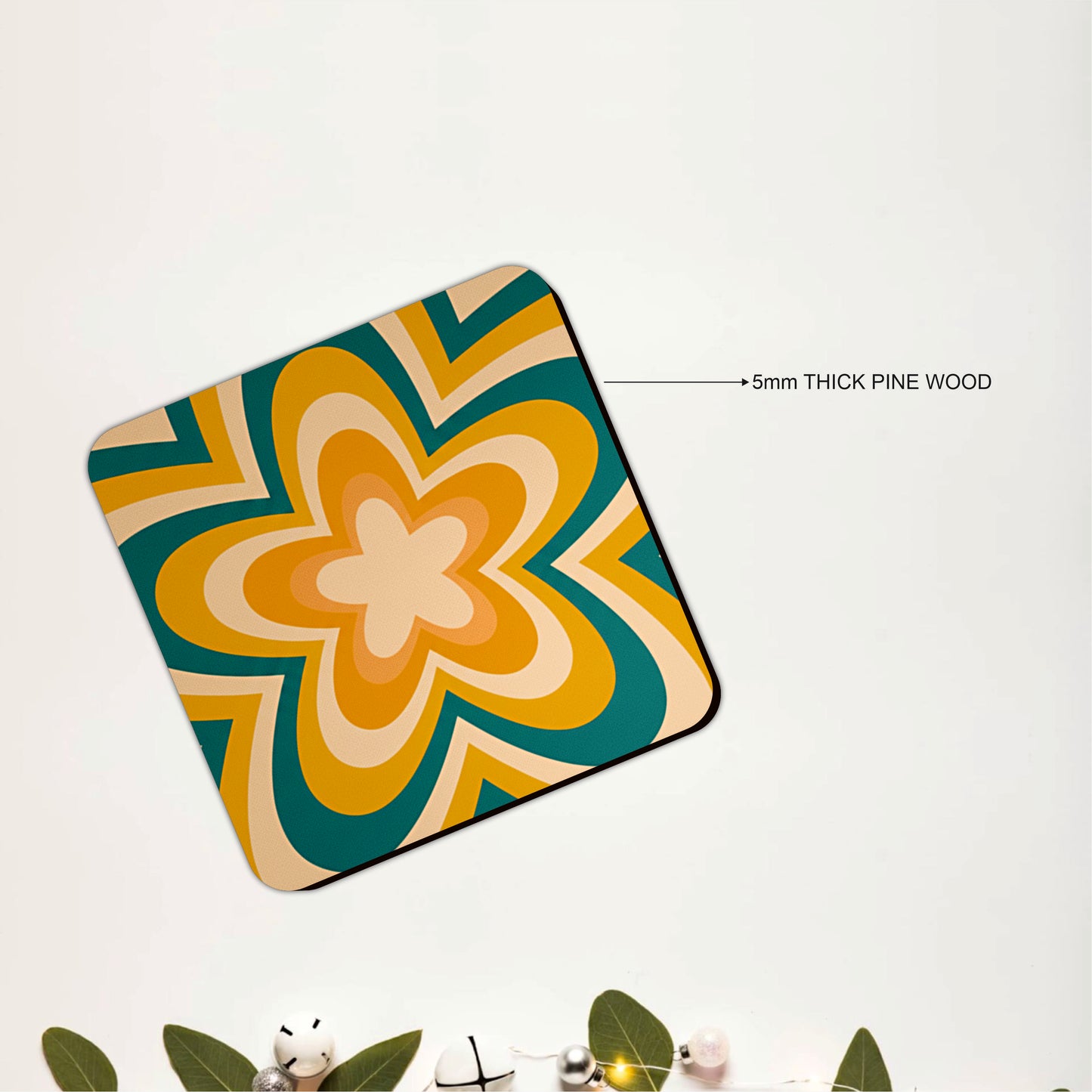 Golden Garden Coasters Pack of 6