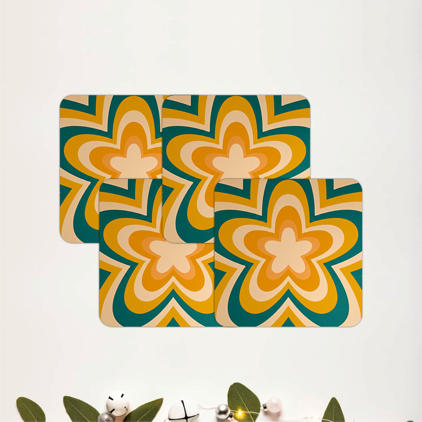 Golden Garden Coasters Pack of 6