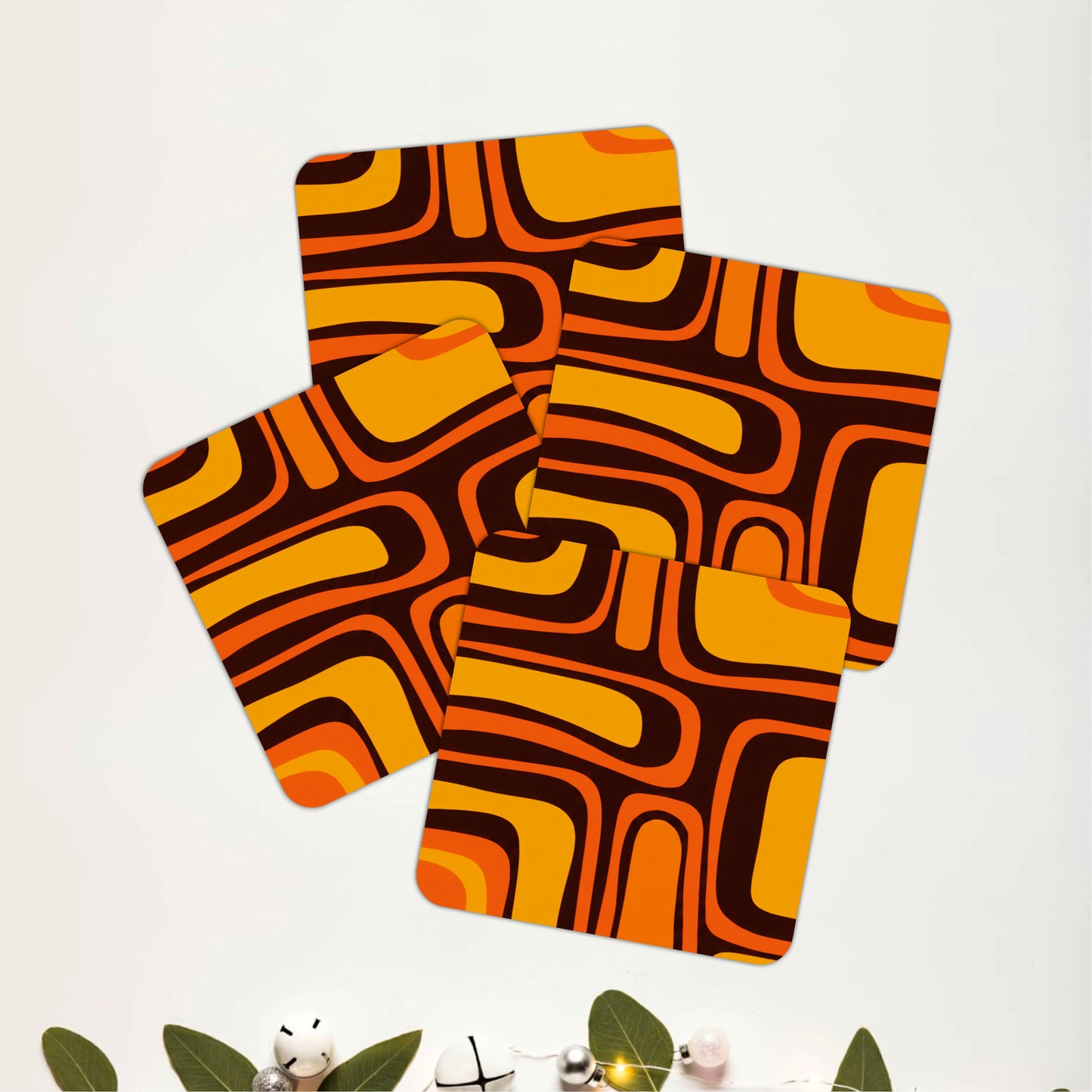 Retro Rhythm Coasters Pack of 4