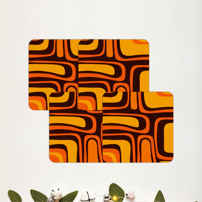 Retro Rhythm Coasters Pack of 4