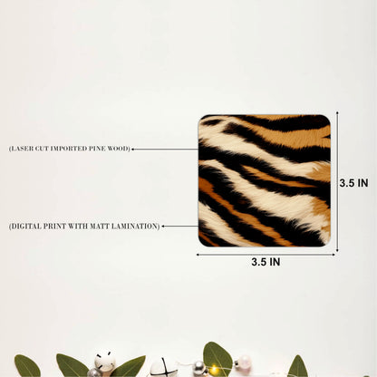 Noir Safari Coasters Pack of 4