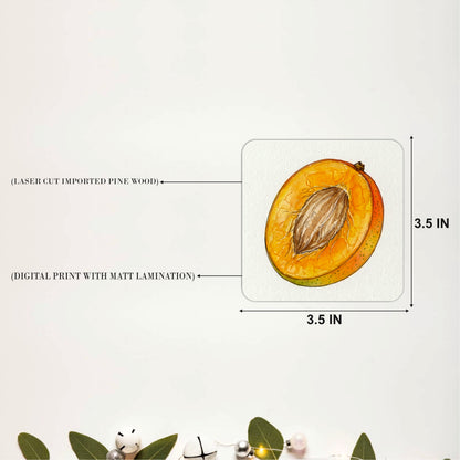 Orchard Apricot Coasters Pack of 4