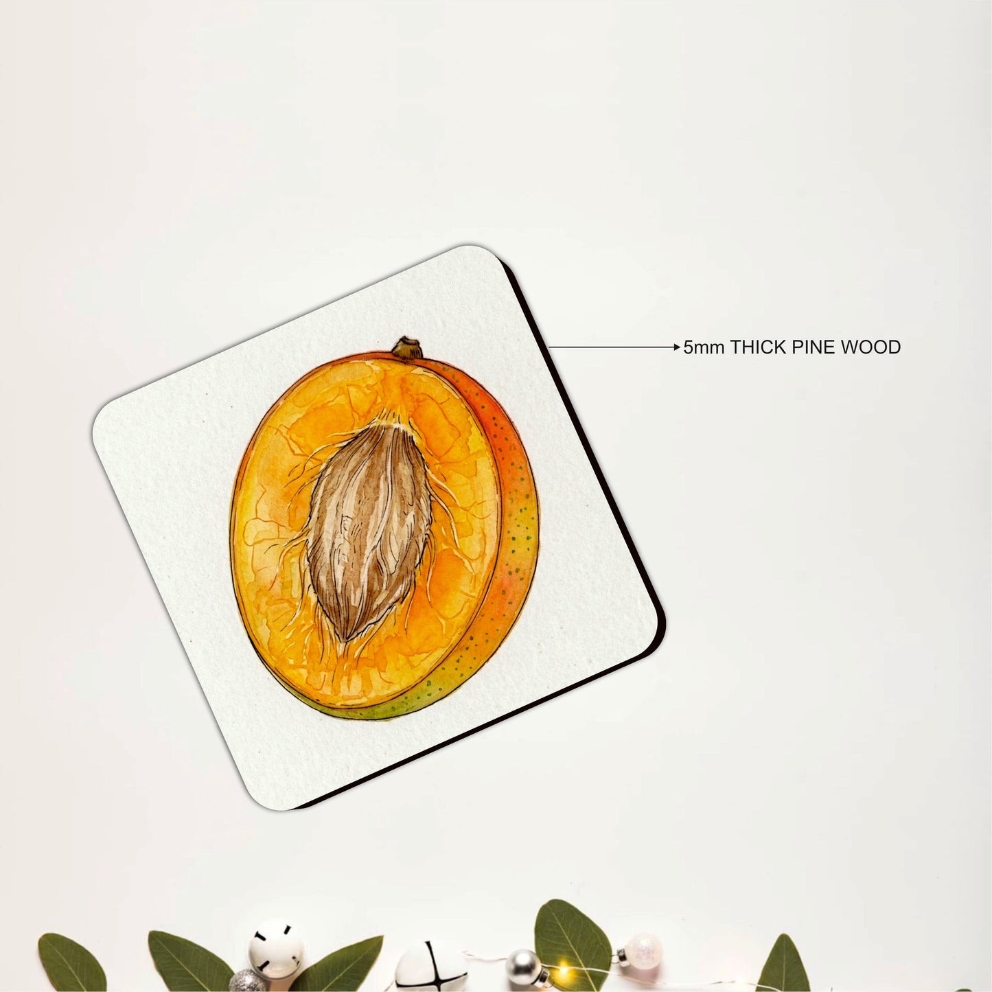 Orchard Apricot Coasters Pack of 4
