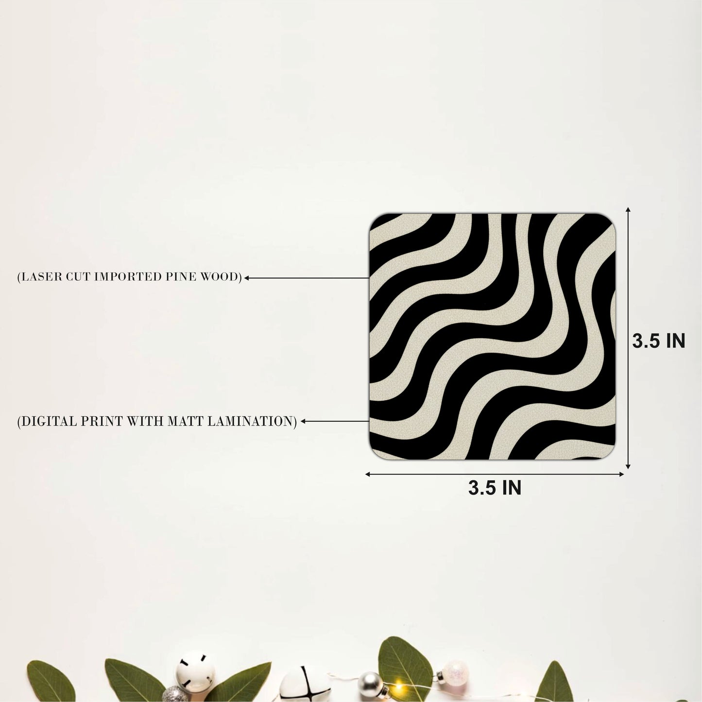 Bold Lines Coasters Pack of 4