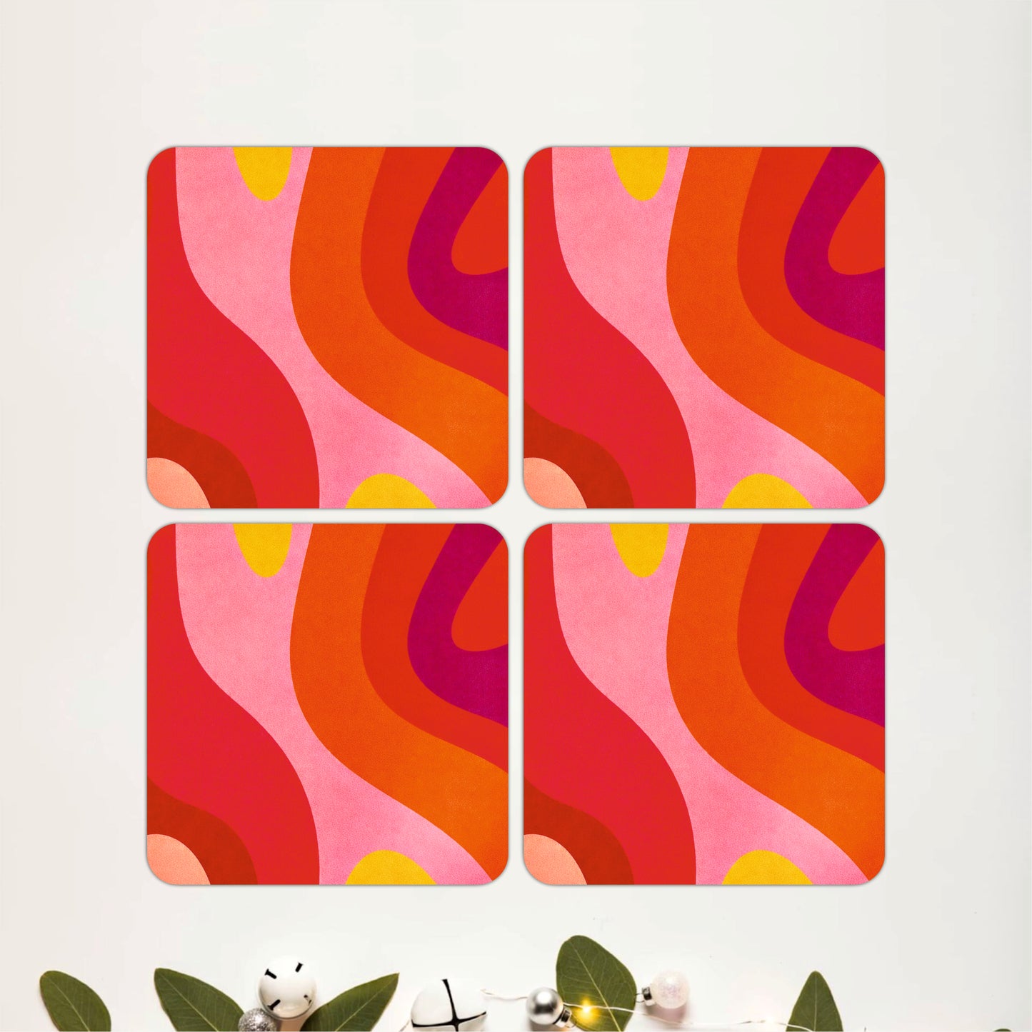 Amber Wave Coasters Pack of 4