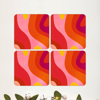 Amber Wave Coasters Pack of 4