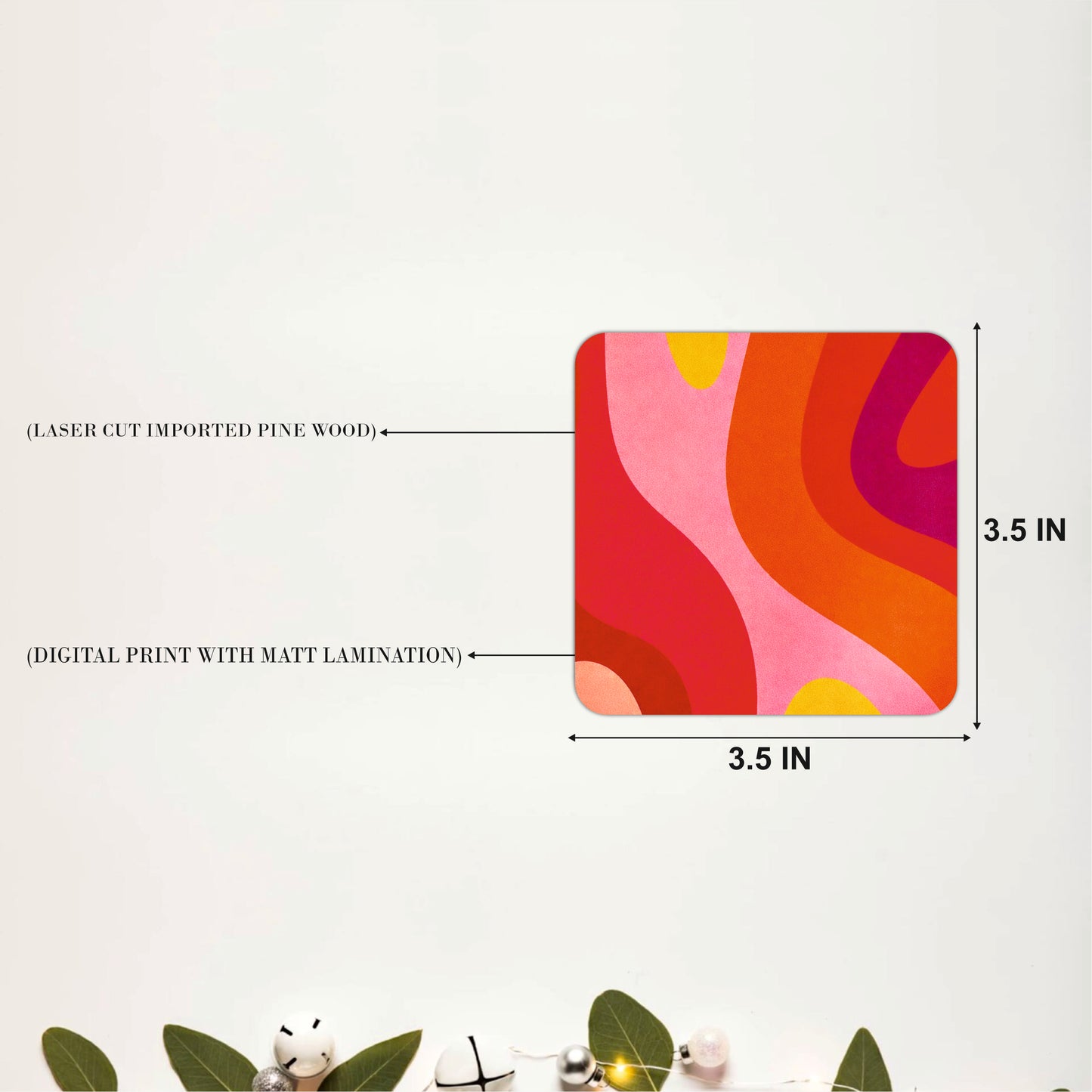 Amber Wave Coasters Pack of 4