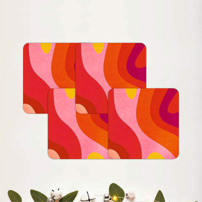 Amber Wave Coasters Pack of 4