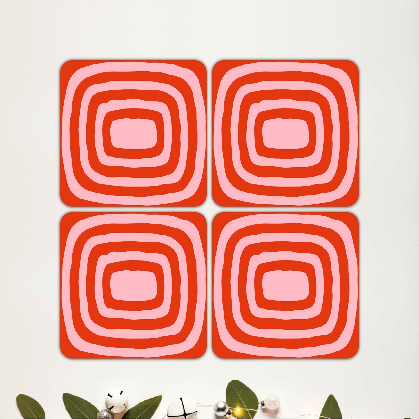 Groovy Stripes Coasters Pack of 4