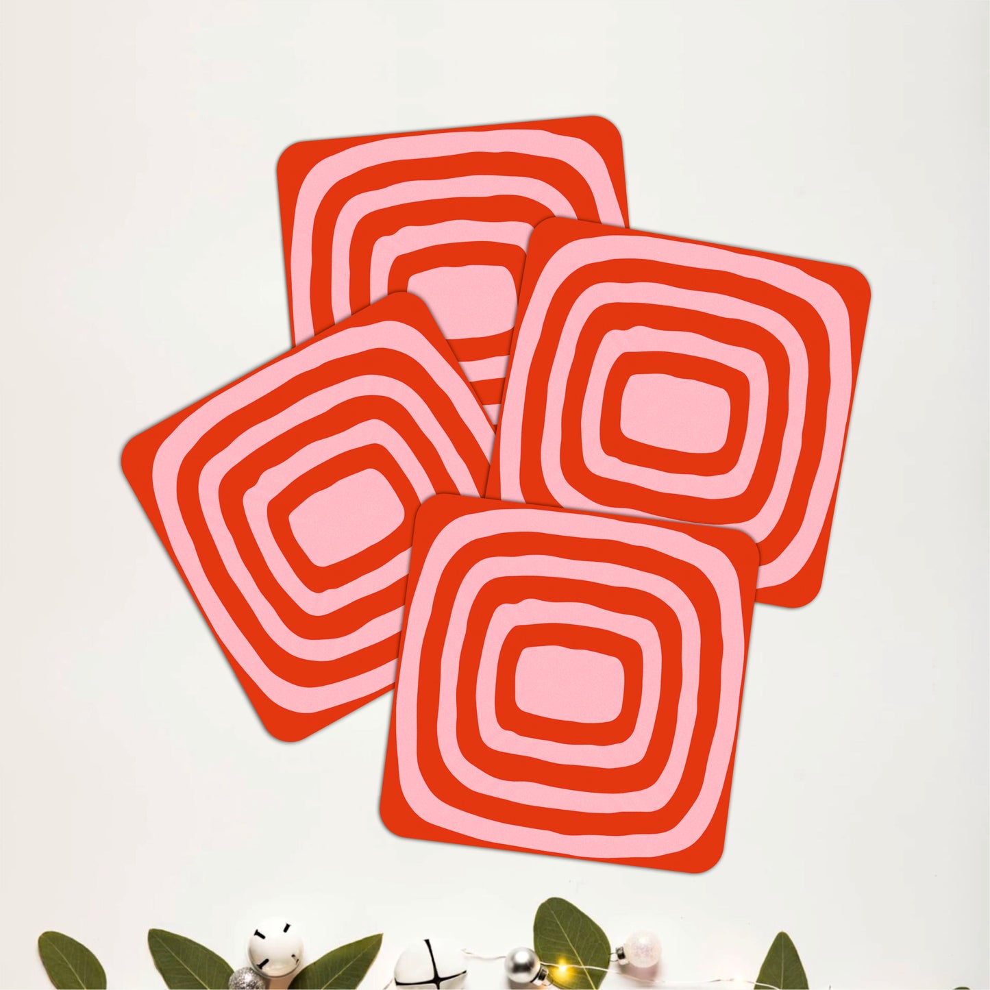 Groovy Stripes Coasters Pack of 4