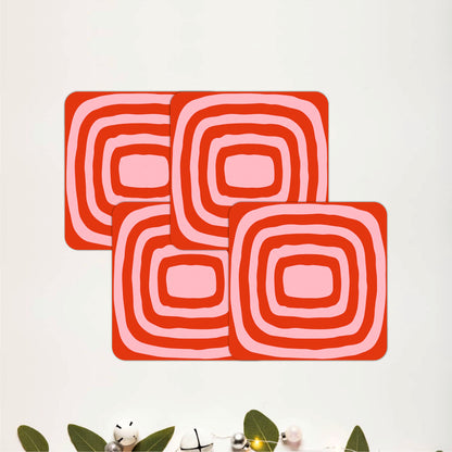 Groovy Stripes Coasters Pack of 4