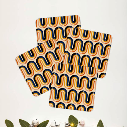 Retro Hive Coasters Pack of 4