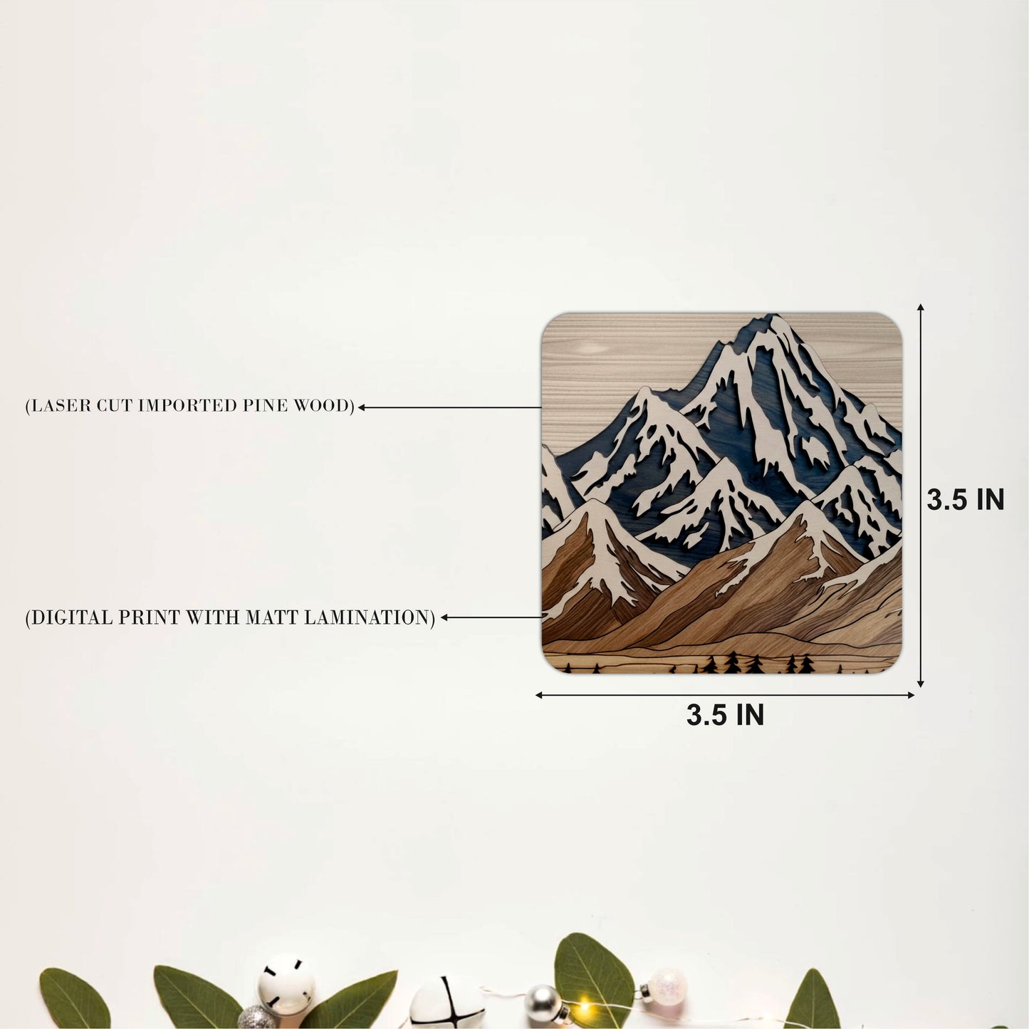 Mountain Horizon Coasters Pack of 4