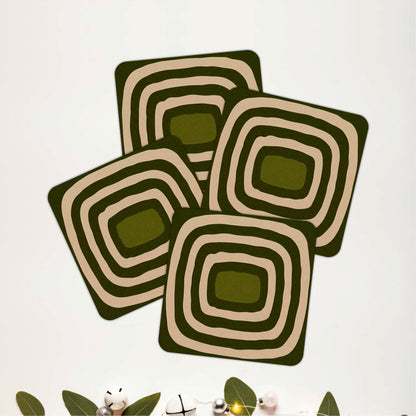Geo Orbit Coasters Pack of 4