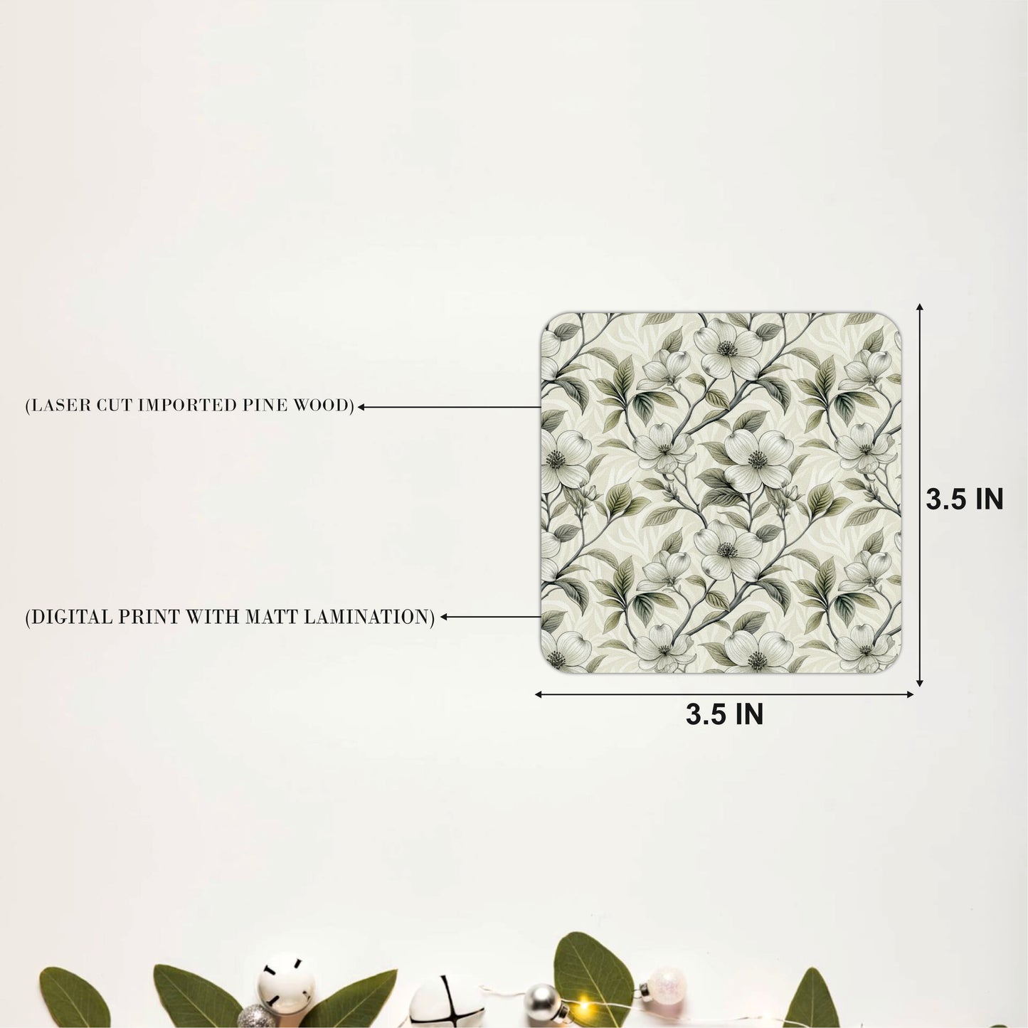Floral Breeze Coasters Pack of 4