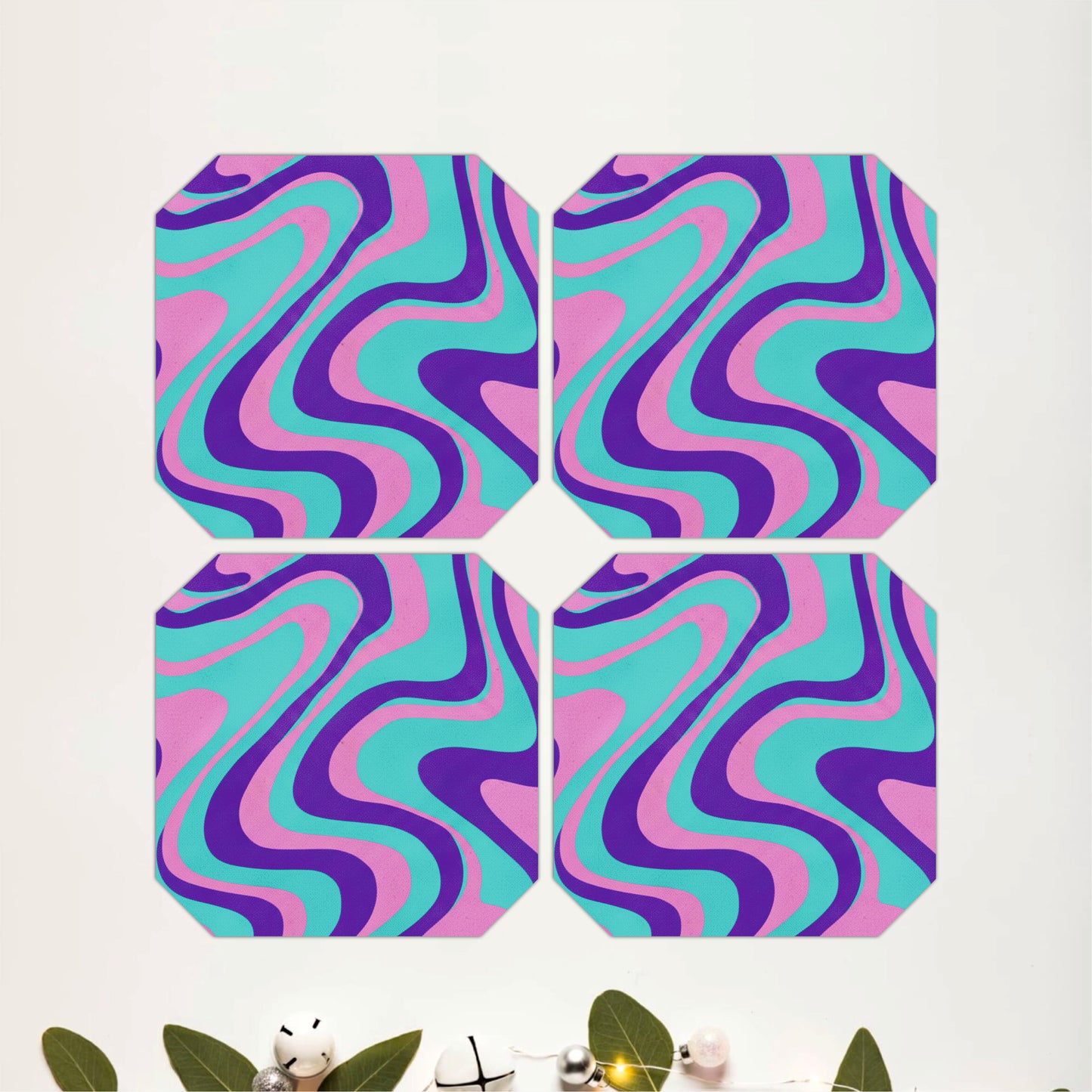 Lavender Wave Coasters Pack of 4