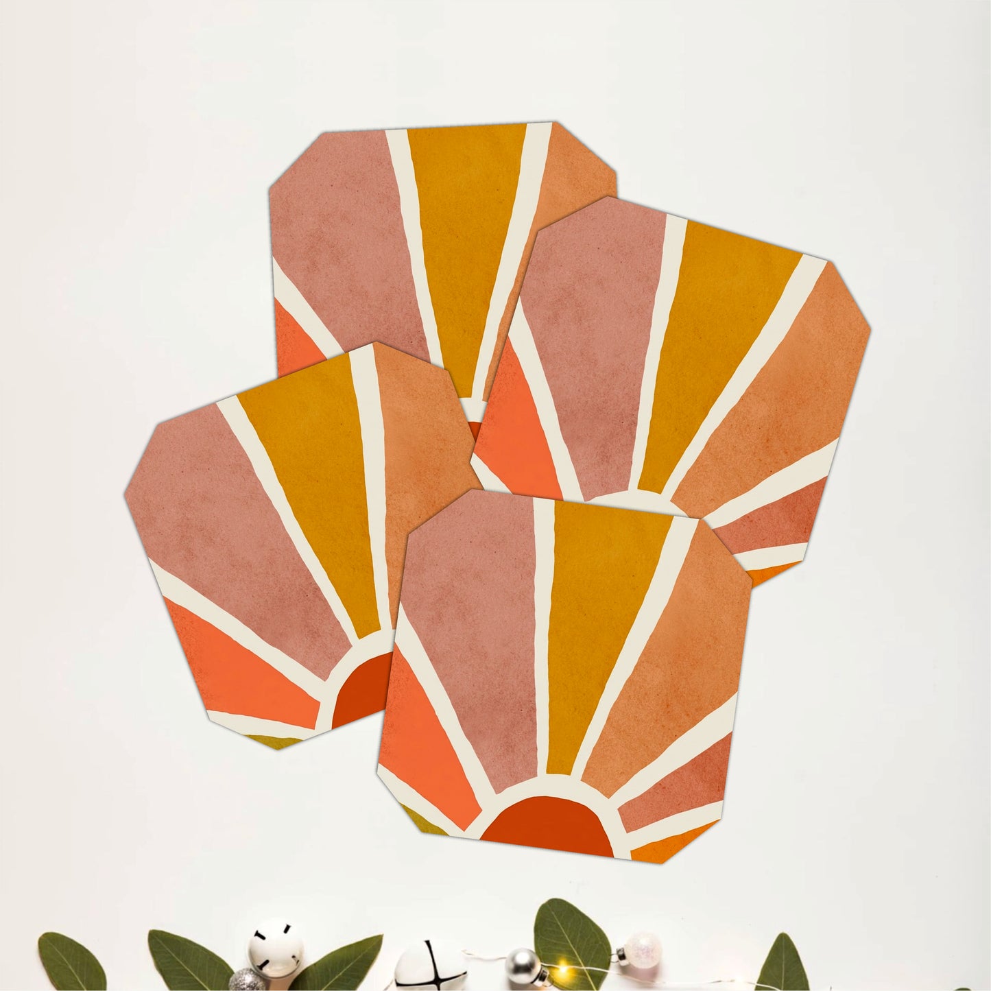 Deco Sunrise Coasters Pack of 4