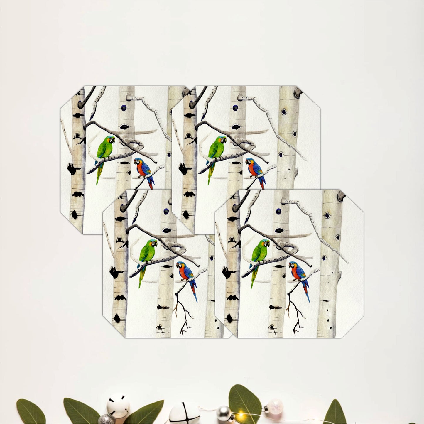 Woodland Birds Coasters Pack of 4