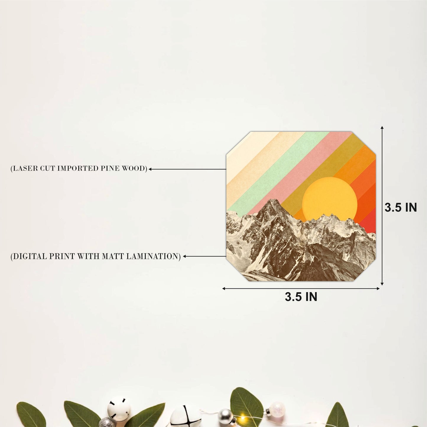Sunset Peaks Coasters Pack of 4