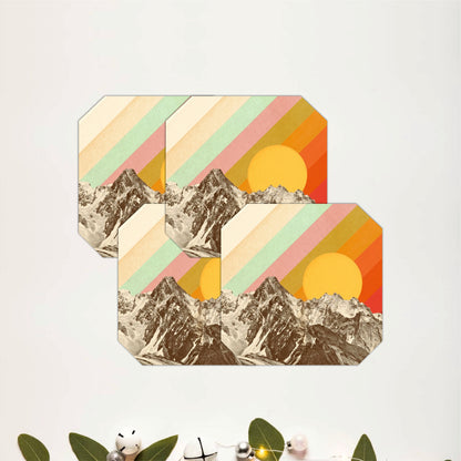 Sunset Peaks Coasters Pack of 4