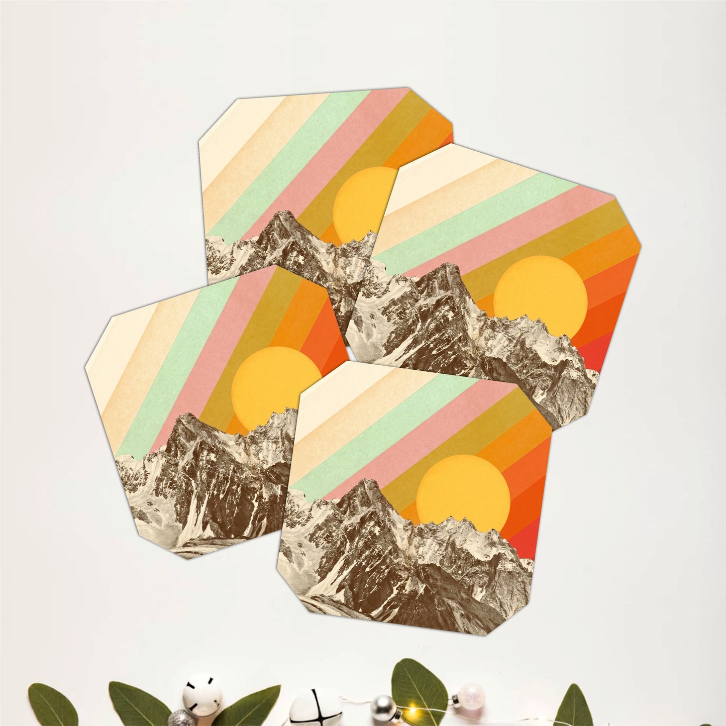 Sunset Peaks Coasters Pack of 4