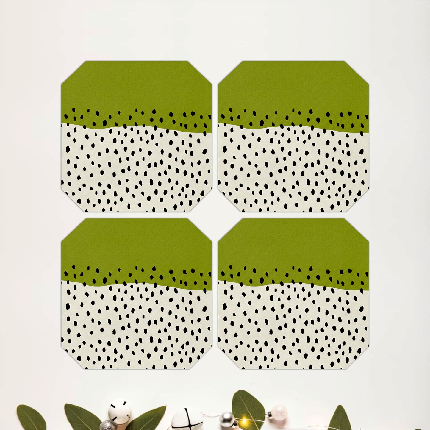 Vintage Hex Grid Coasters Pack of 4