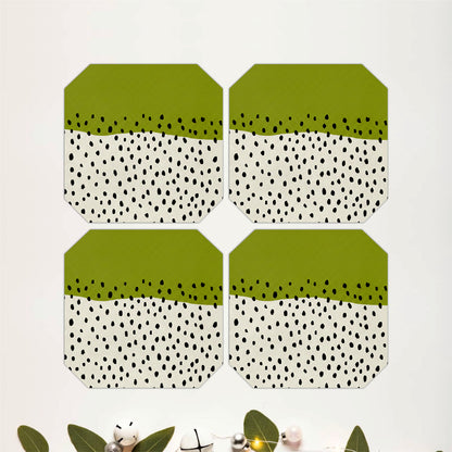 Vintage Hex Grid Coasters Pack of 4