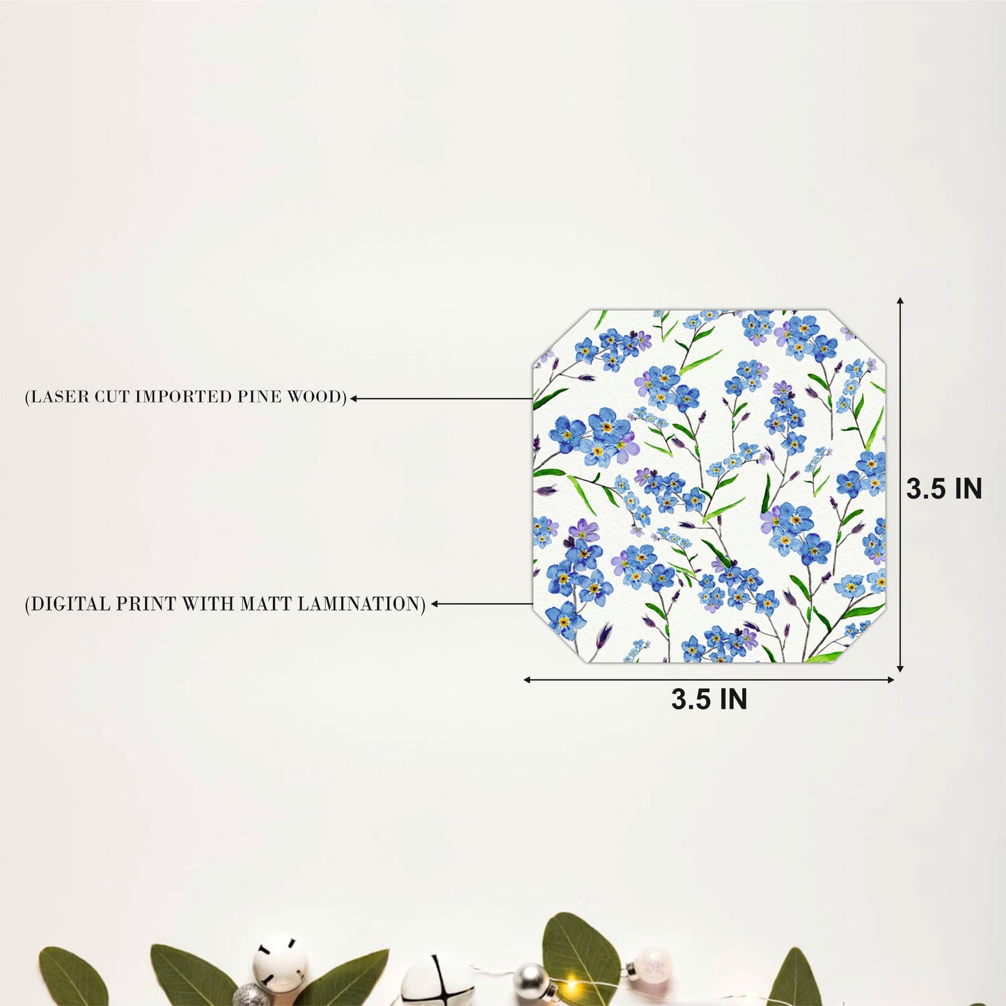 Blue Blossom Coasters Pack of 4