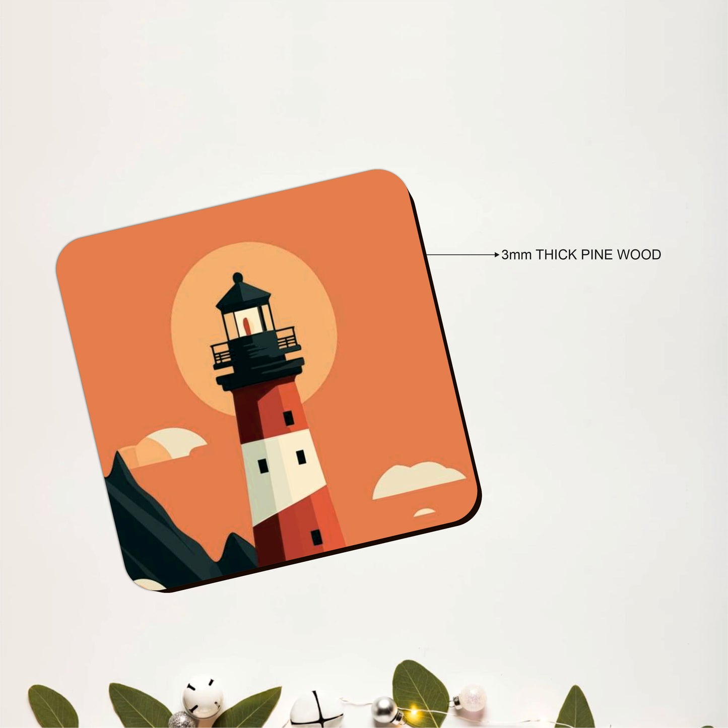 Outdoor Adventure Wooden Coasters Set of 6