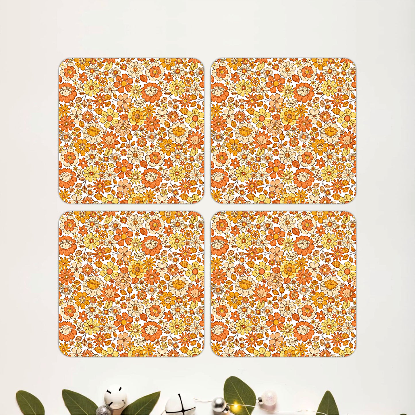 Retro Hive Coasters Pack of 4