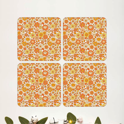 Retro Hive Coasters Pack of 4
