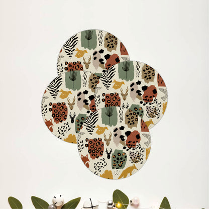 Woodland Wildlife Wooden Coasters Set of 4