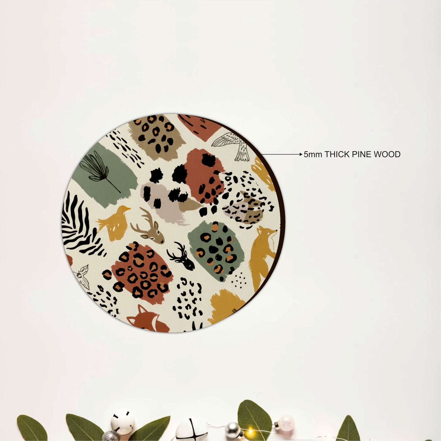 Woodland Wildlife Wooden Coasters Set of 4