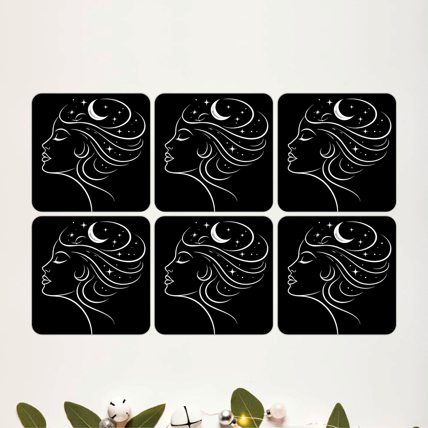 Starry Goddess Coasters Pack of 6