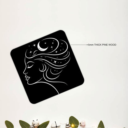 Starry Goddess Coasters Pack of 6
